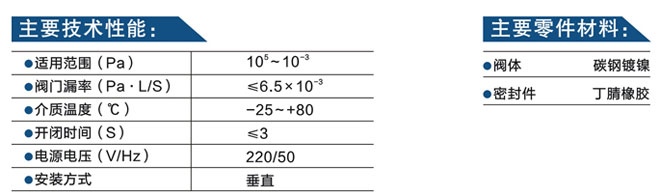電磁真空壓差閥